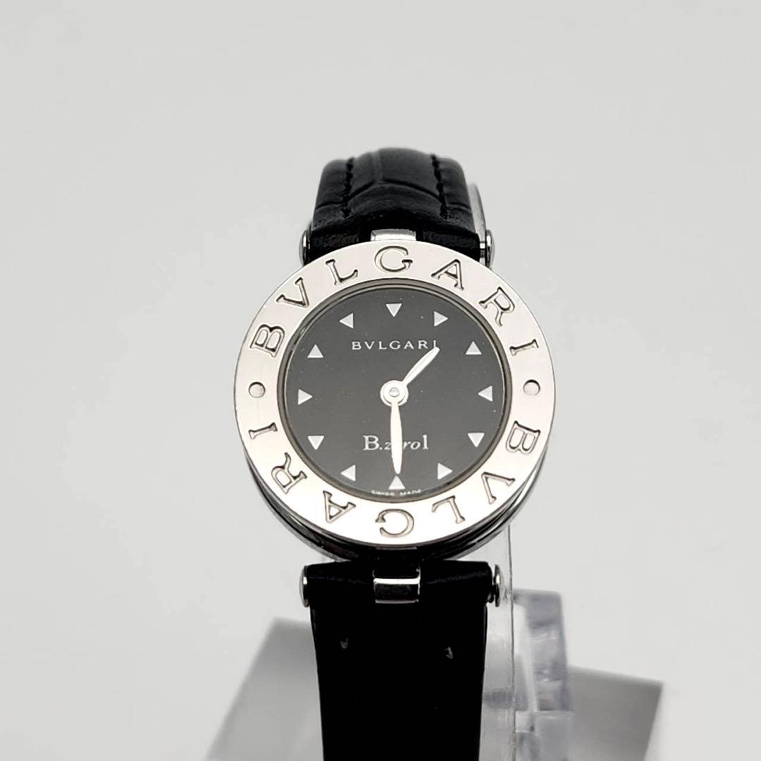 新品ベルト　BVLGARI ブラック文字盤　ビーゼロワン　BZ22S シルバー