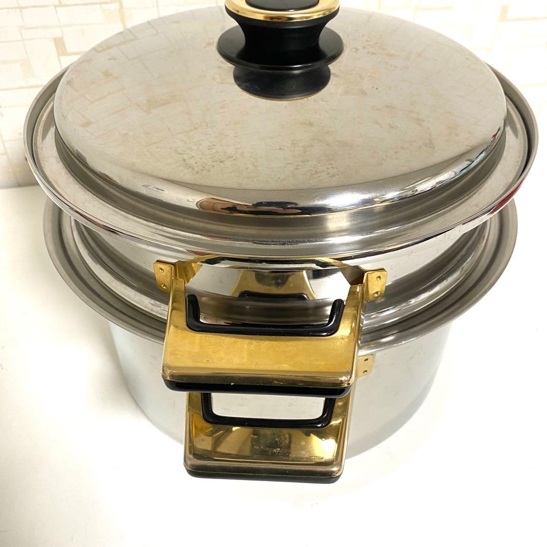 タッパーウェア レインボークッカー 26cm 両手鍋 スチーマー