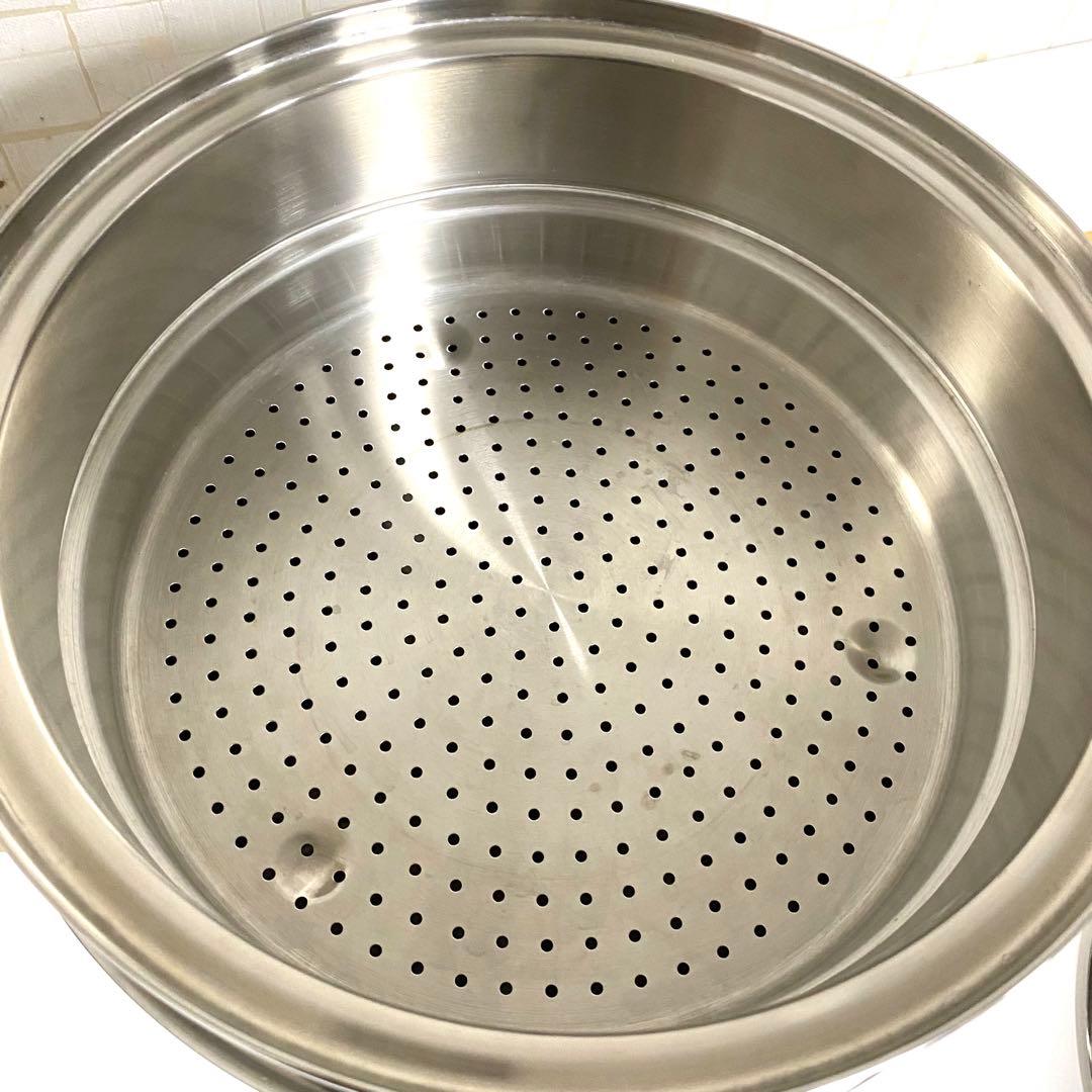 タッパーウェア レインボークッカー 26cm 両手鍋 スチーマー