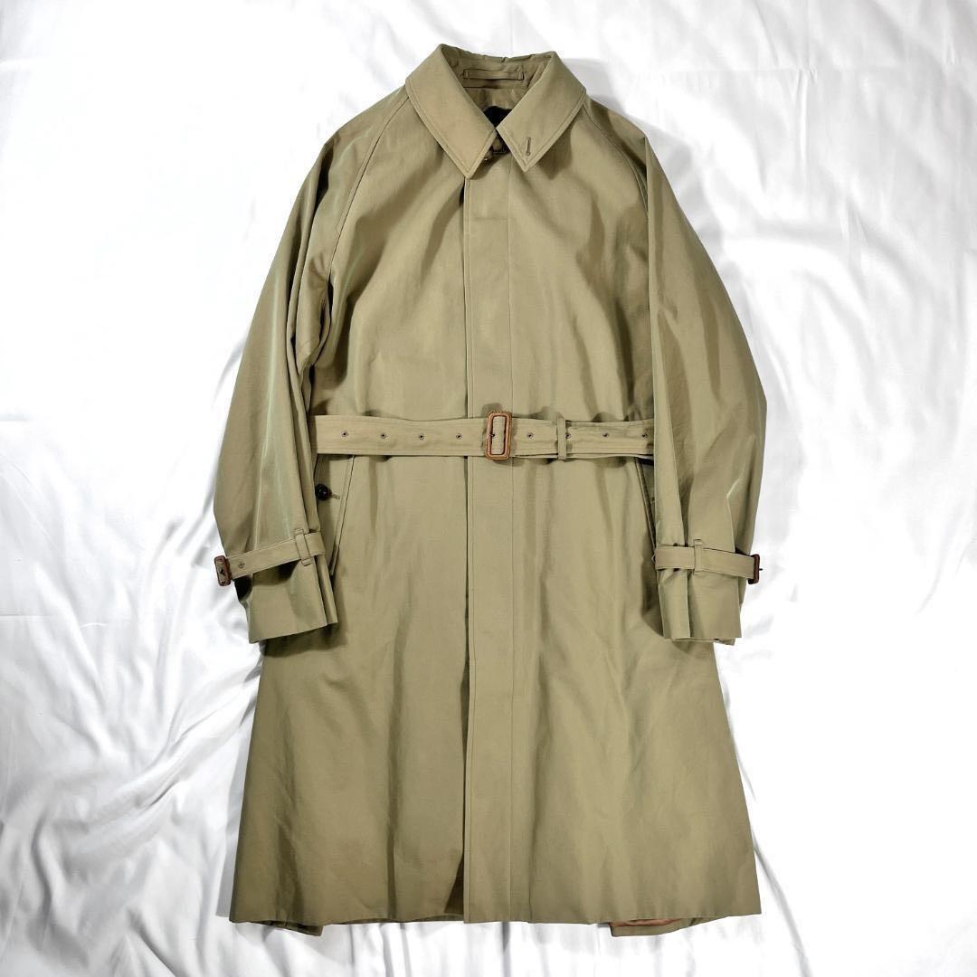 【極美品】BEAMS F ビームス シングル ラグランスリーブ ベルテッドコート