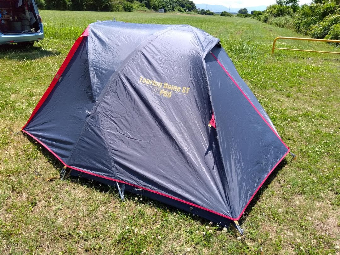 ☆とても綺麗☆限定色グレー×レッド☆コールマン☆ツーリングドームST☆テント☆