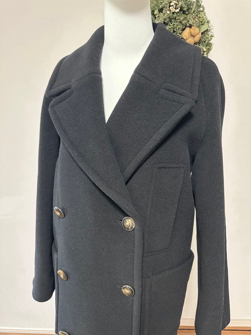 専用ページ‼️Sezane Tom Coat ロングコート　ウール　34 黒