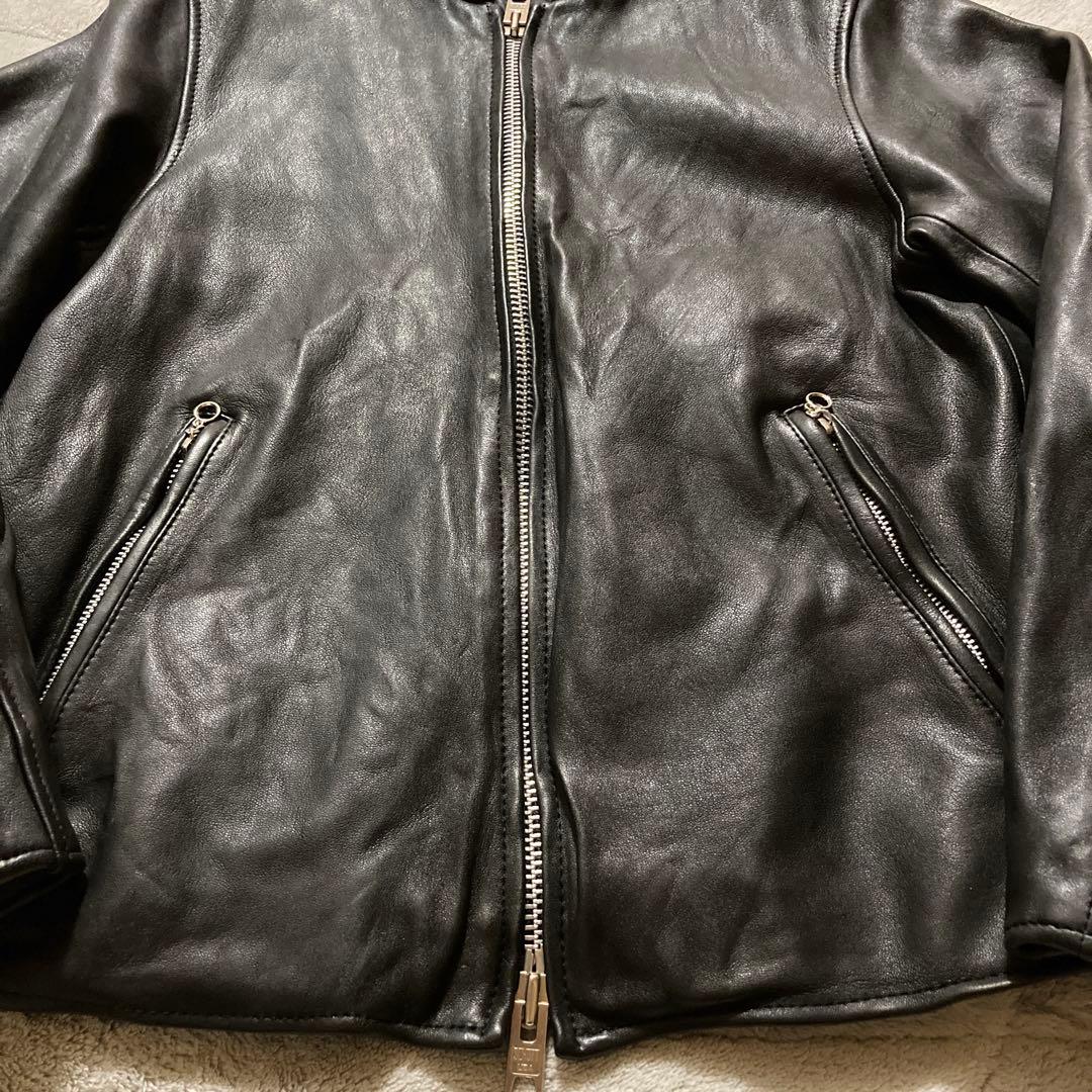 希少・美品　schott　レザージャケット シングルライダース 羊革