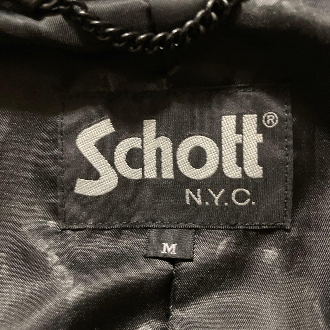 希少・美品　schott　レザージャケット シングルライダース 羊革