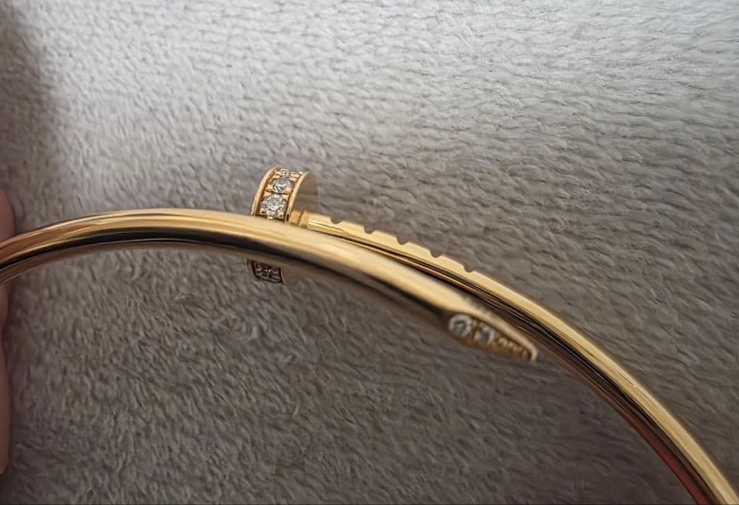 Cartier 　ジュストアンクルSM　ブレスレット　美品　ダイヤ　PG　18