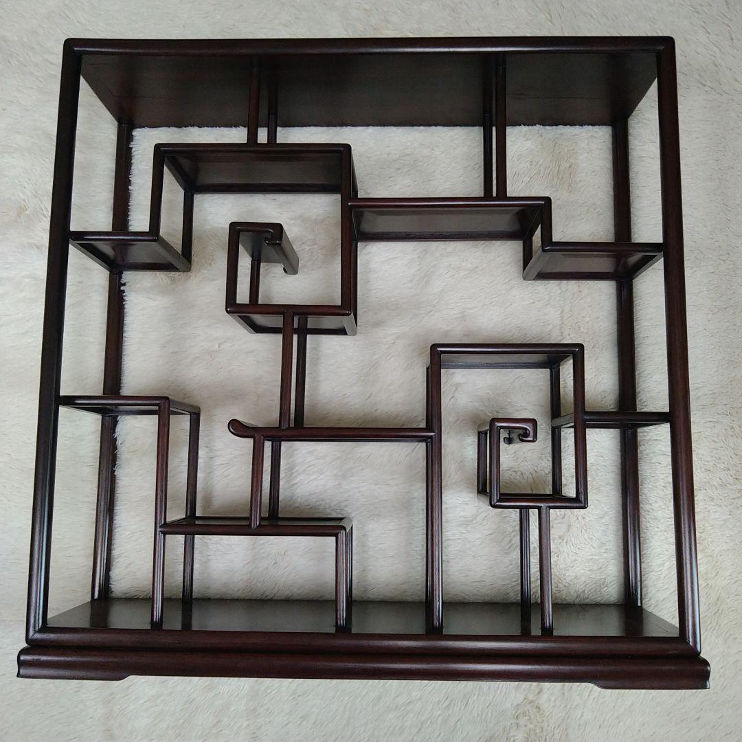 木製飾り棚アジアン家具棚ラックシェルフアンティークヴィンテージ