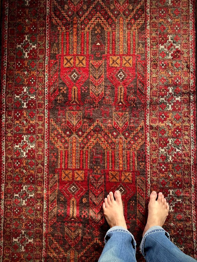 トライバルラグ　ヴィンテージラグ　シスターン　バルーチ　ペルシャ絨毯　ザボール