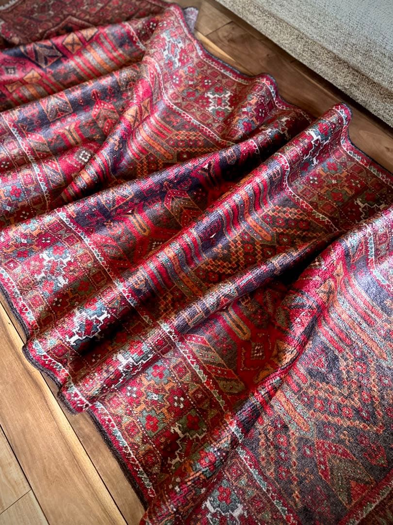 トライバルラグ　ヴィンテージラグ　シスターン　バルーチ　ペルシャ絨毯　ザボール