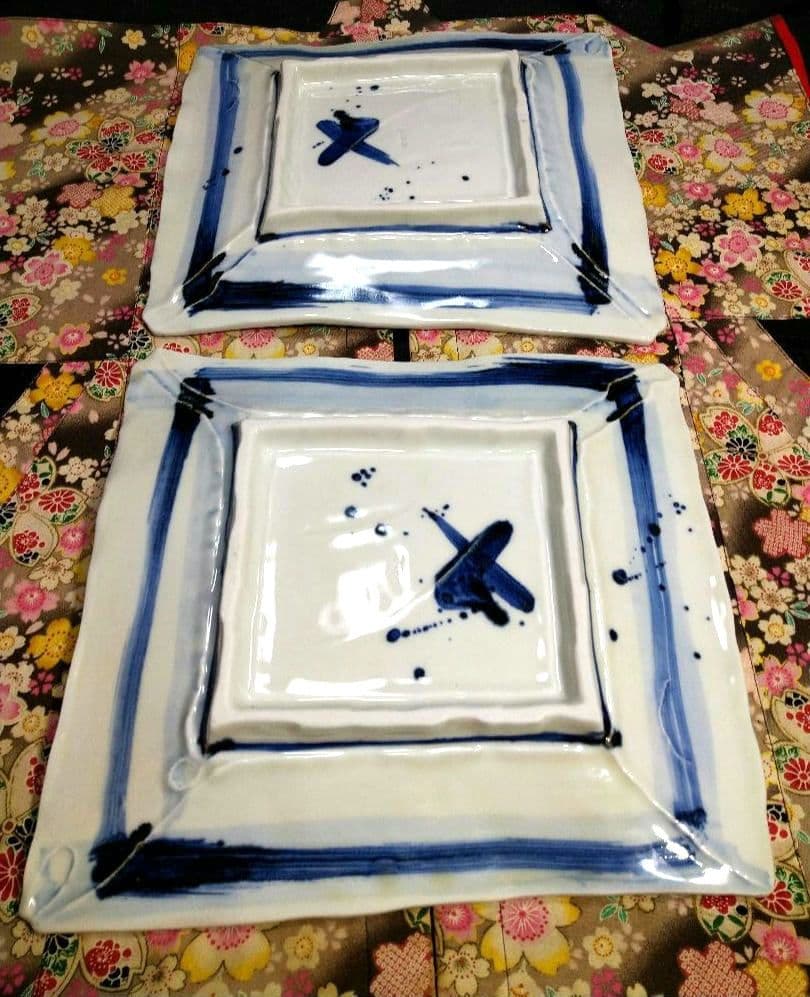 ブロが選ぶ【高級皿・人気・大崎 庄右衛門作】デザイン【扇型超特大皿】１皿