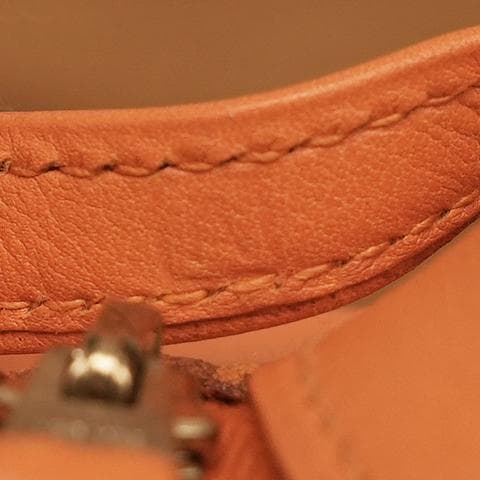 エルメス Scrib スクリブ　ペンケース ポーチ オレンジ マルチケース