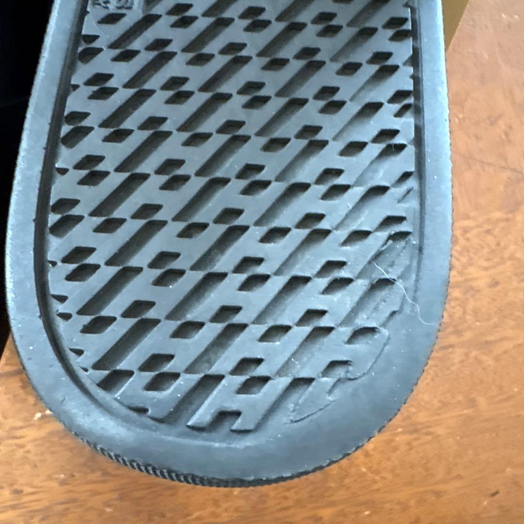 美品 エルメス HERMES レザー ベルクロ スニーカー ブラック サイズ43