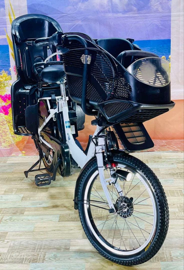 パスキス12AH⭐️人気モデル！ヤマハ子供乗せ電動アシスト自転車Y2806