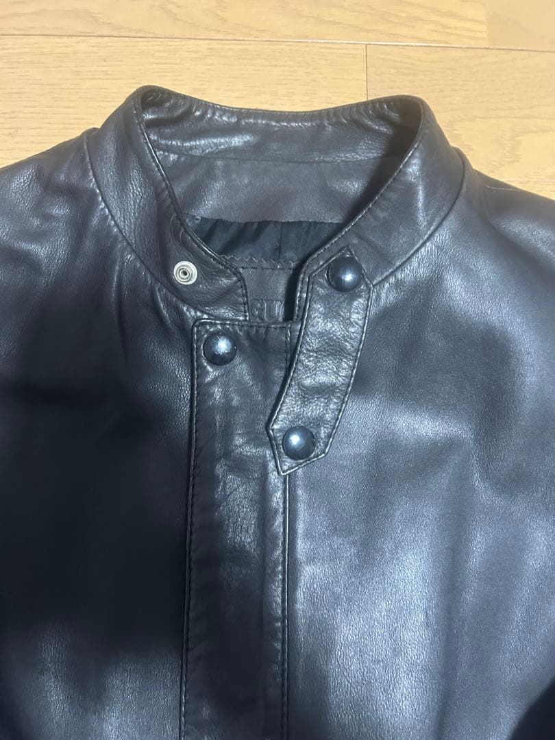 最安値GUCCIレザージャケット80-90s