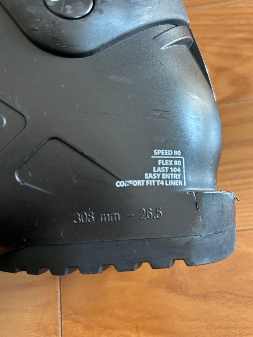 ロシニョールROSSIGNOL スキーブーツ Speed80 黒/緑26.5cm