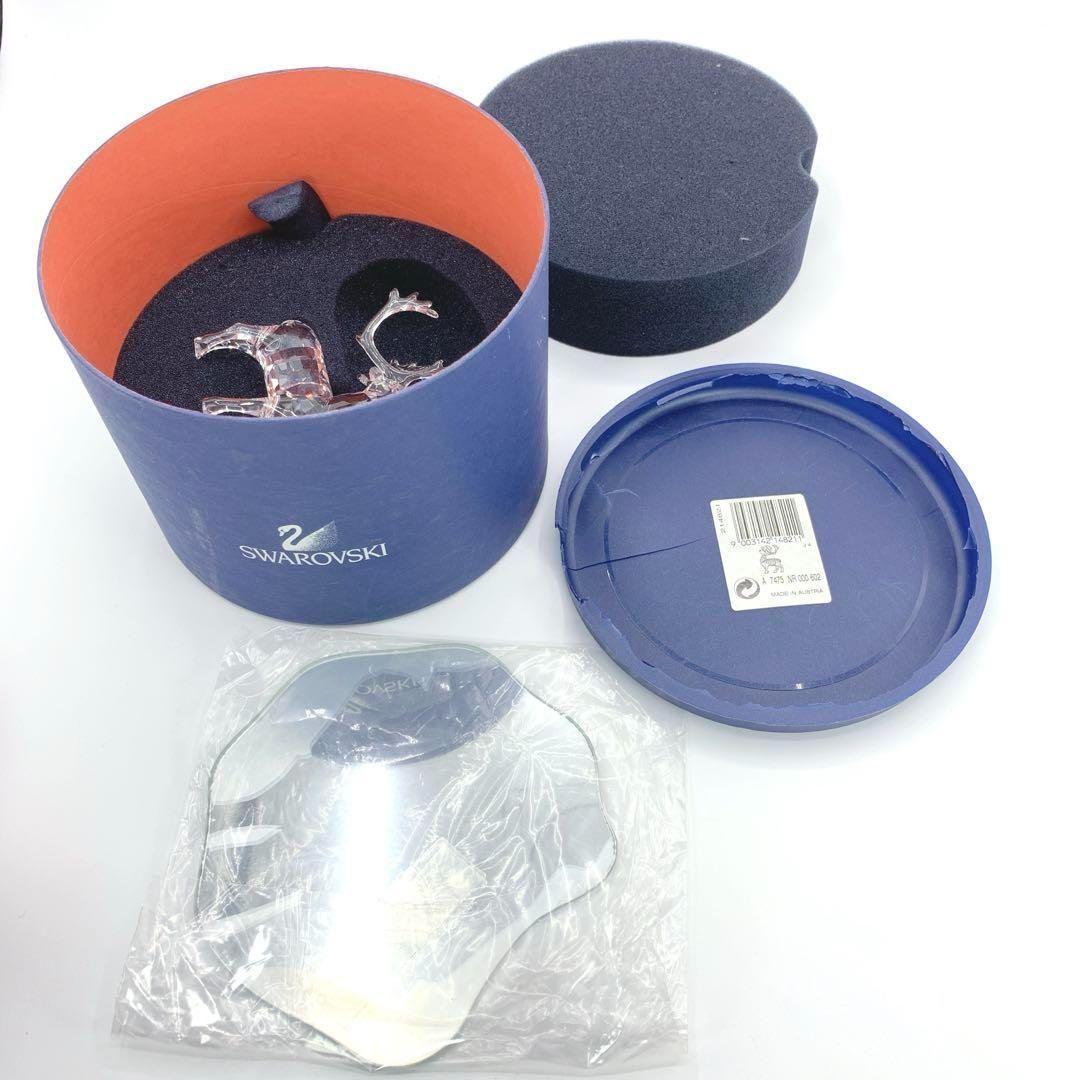 SWAROVSKI スワロフスキー トナカイ クリスタル 台座付き クリスマス