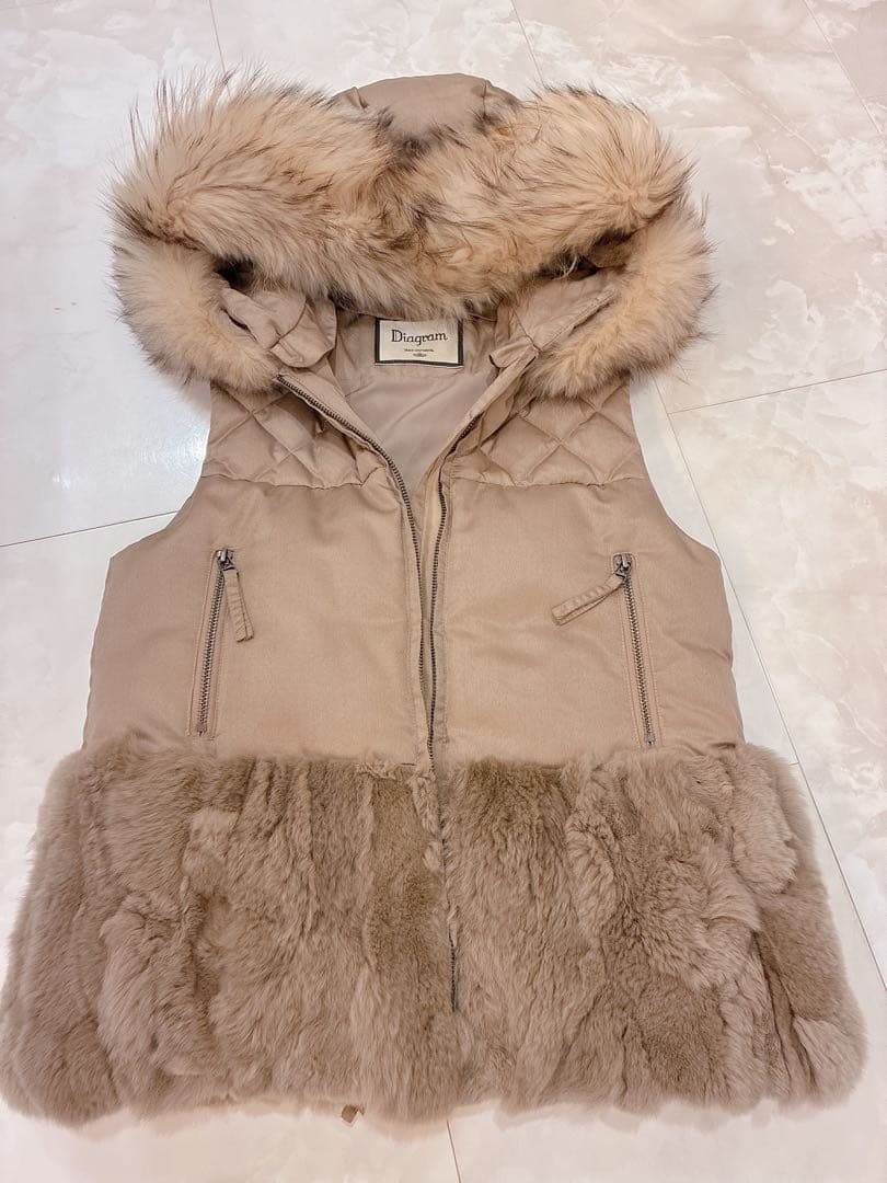 ファー　ベスト　ボリューム