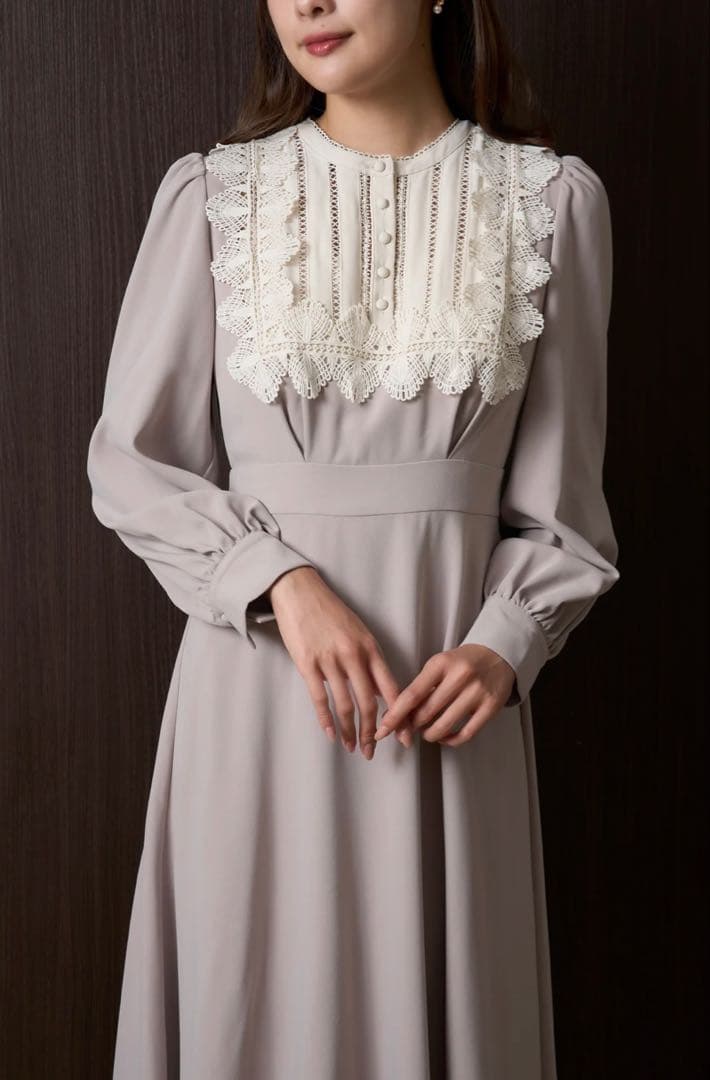 ワンピース Le Grand Midi Dress -rose beige-