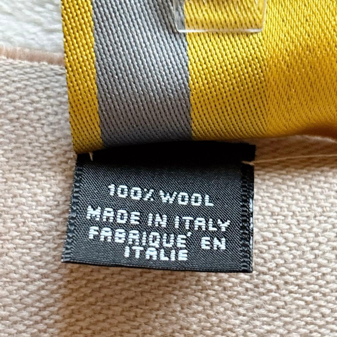 FENDI フェンディ✨ズッカ柄 ウールストール フリンジ イタリア製