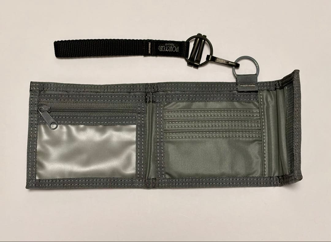 【極美品/2024年購入】PORTER カプセル 三つ折り財布 グレー ポーター