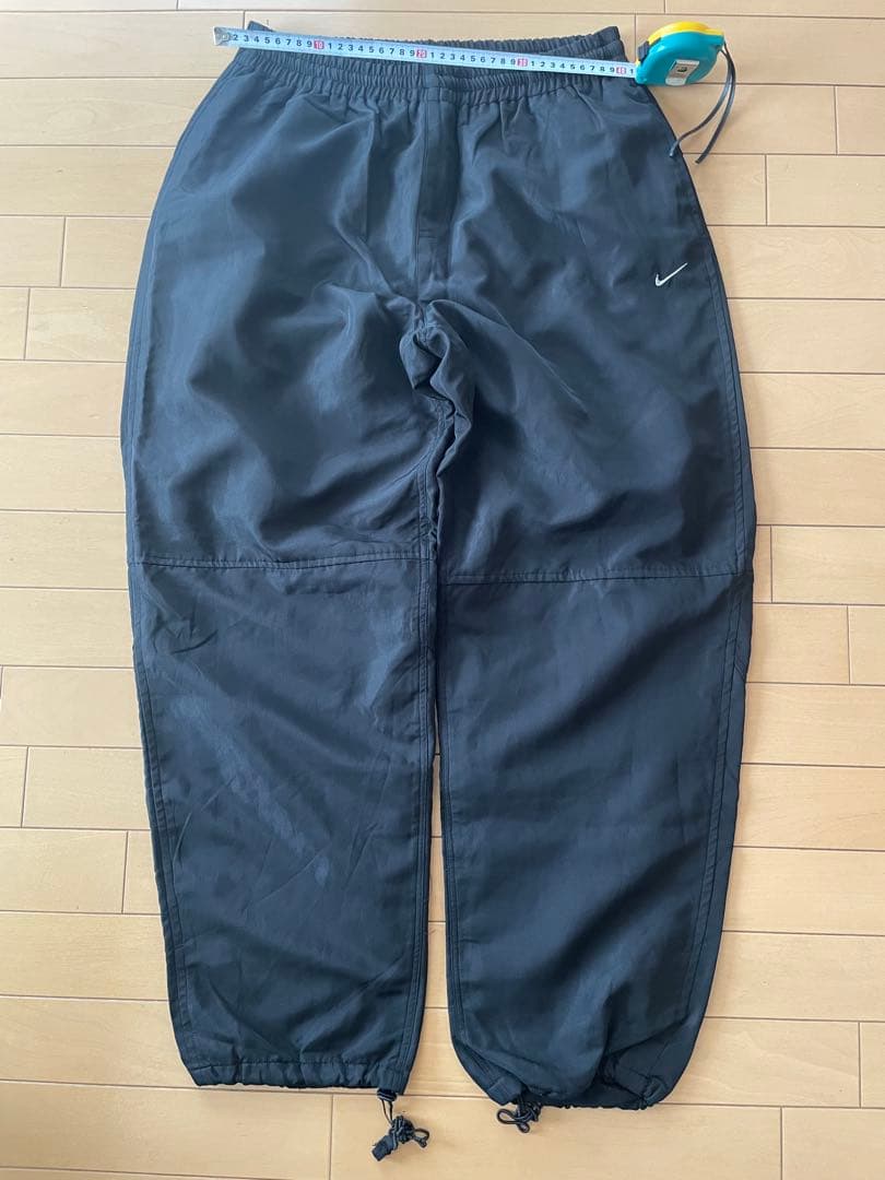 90s NIKE ACG ナイキ　ワイドナイロンパンツ　Y2K 黒ブラック　L