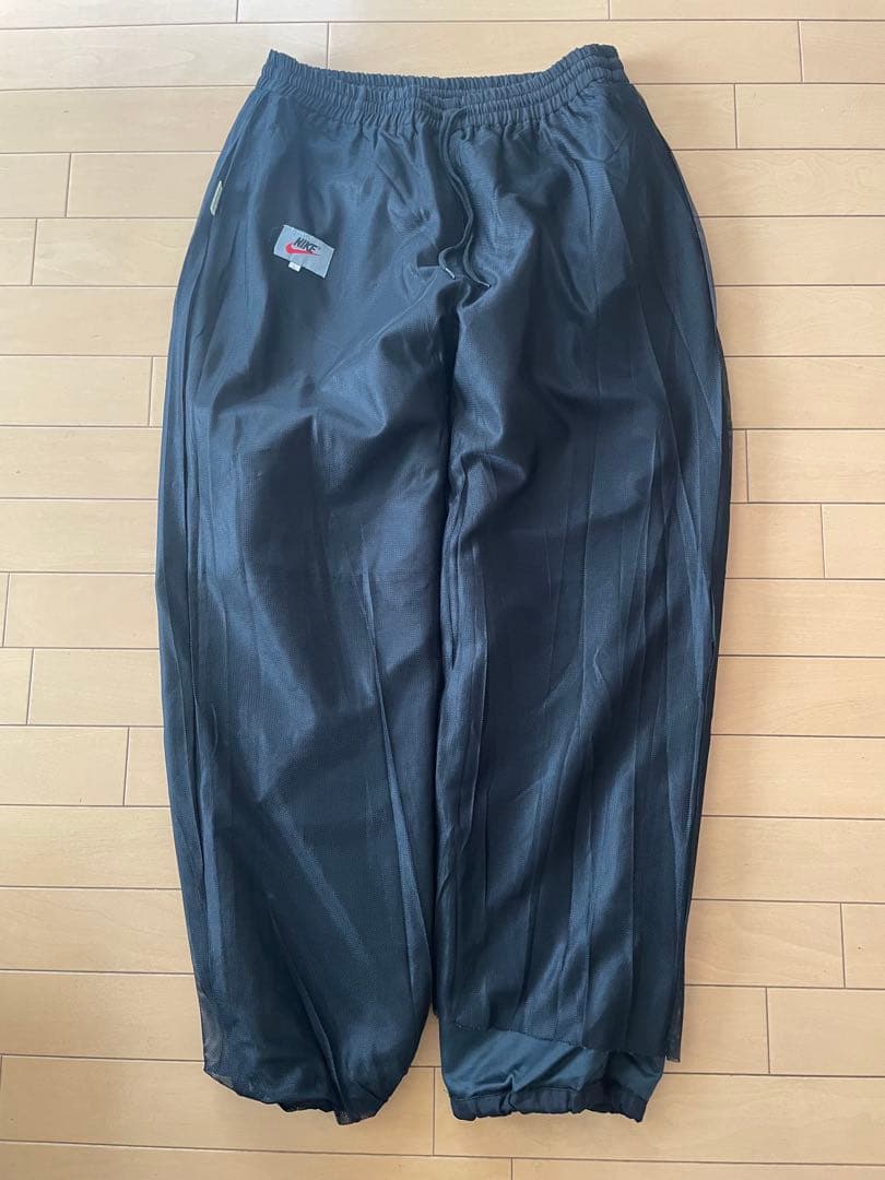 90s NIKE ACG ナイキ　ワイドナイロンパンツ　Y2K 黒ブラック　L