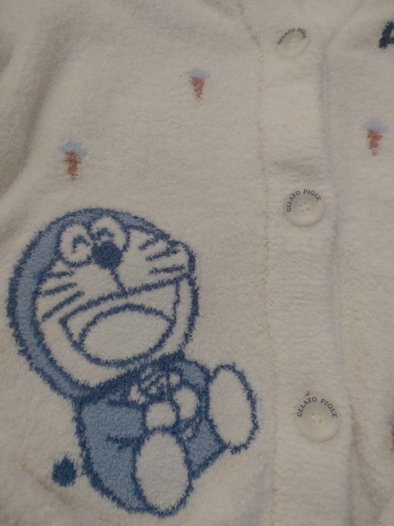 【ドラえもん】【レディース】ベビモコジャガードカーディガン