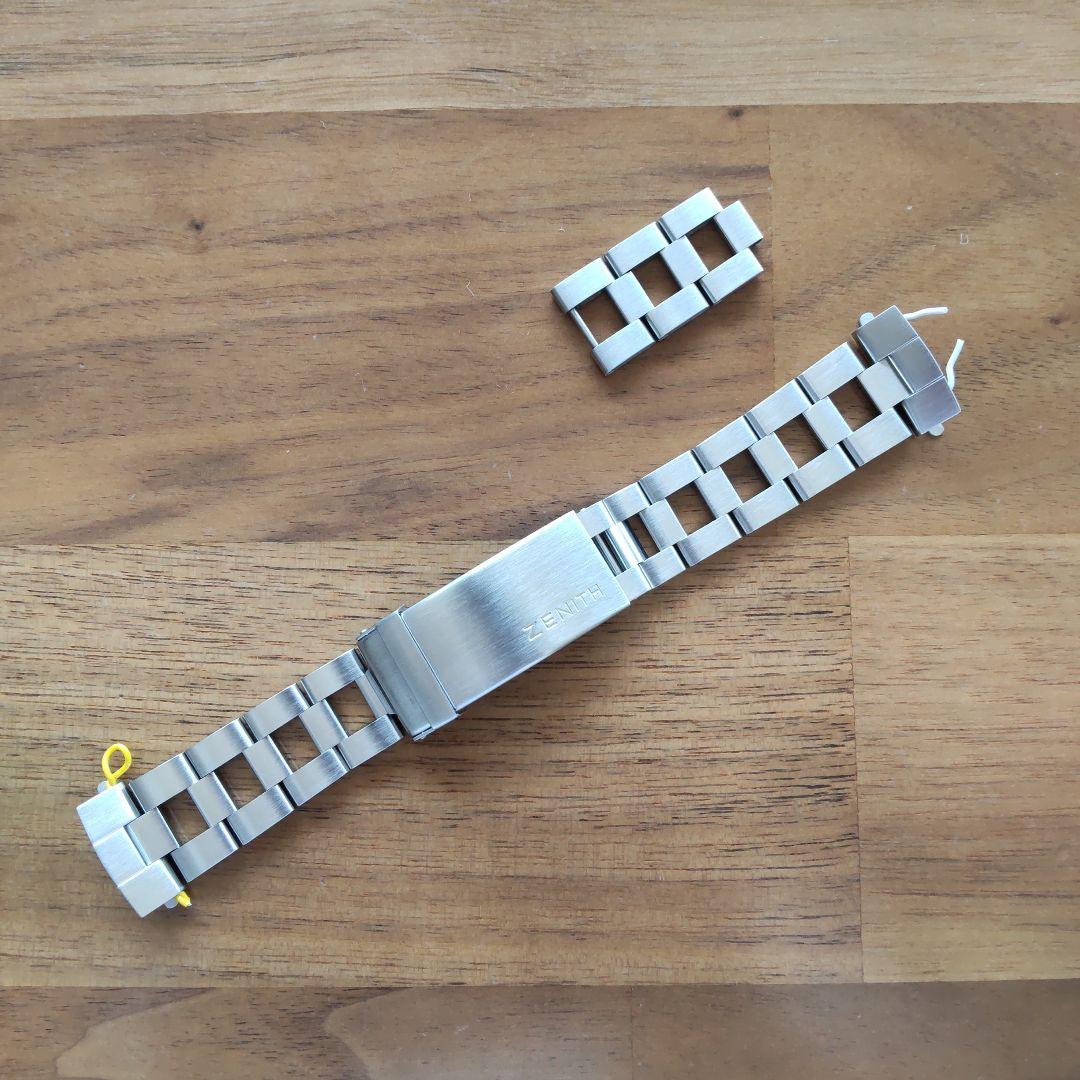 ゼニス　純正ベルト　メタルブレス　ステンレスベルト ラダーブレスレット
