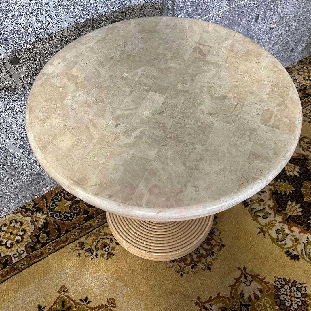 ꧁ヨーロッパ家具꧂カフェテーブル コーヒー 珈琲 ティー 茶 丸 イタリア