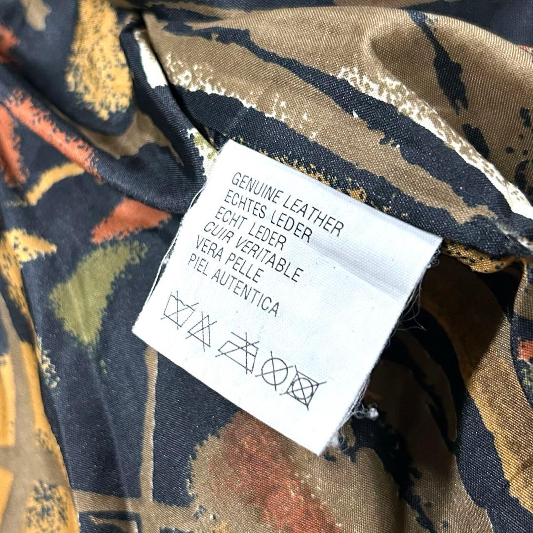 古着 80s 90s スウェード ヌバック レザー 本革 デザイン カーディガン