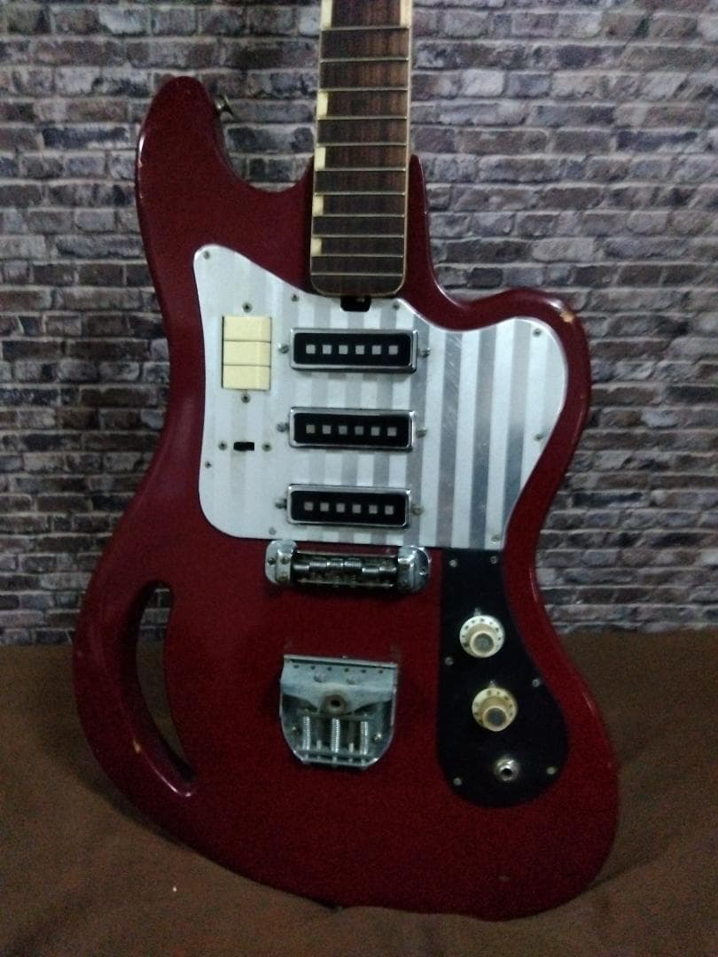 TEISCO TG-64　赤系　ビザール　ギター　ジャンク