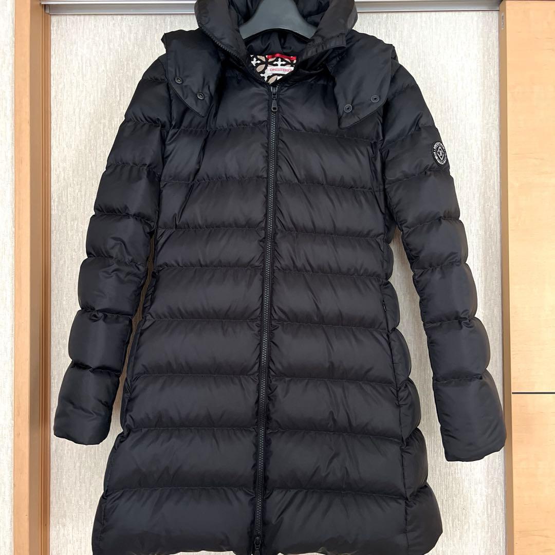 【完売品】ドレステリア ホワイトグースダウンコート 34 ブラック