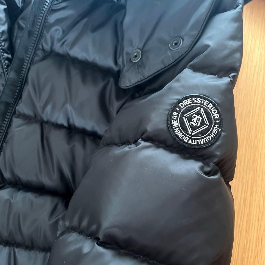 【完売品】ドレステリア ホワイトグースダウンコート 34 ブラック