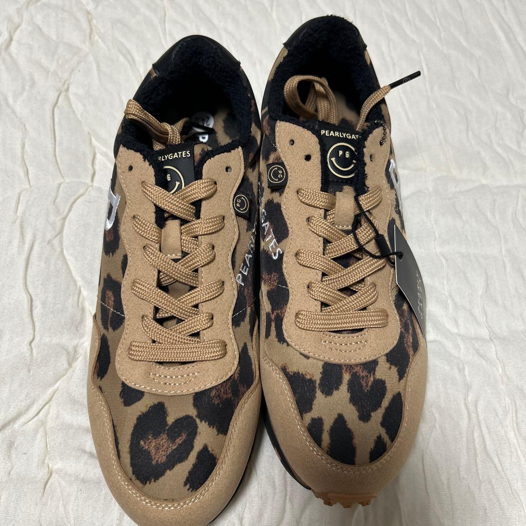 PEARLY GATES ヒョウ柄 ゴルフシューズ　レオパード　スニーカー