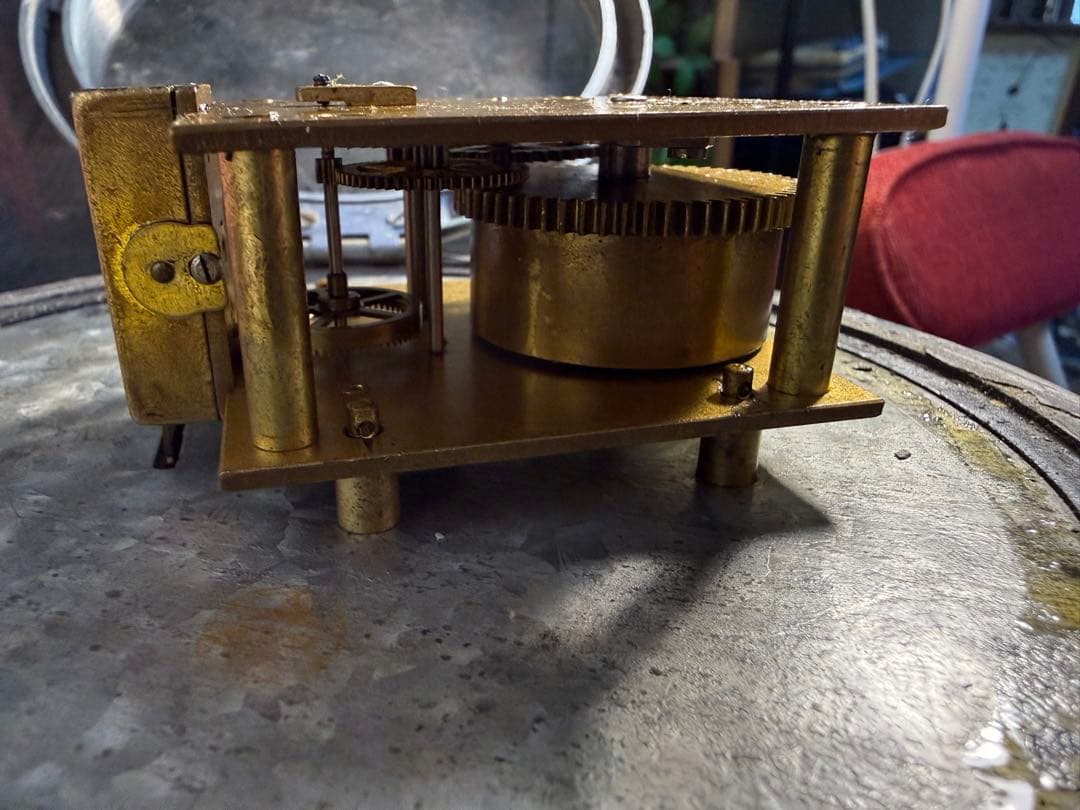 精工舎 船舶時計 ゼンマイ式 動作品 真鍮ムーブメント 鋳鉄ケース 昭和初期