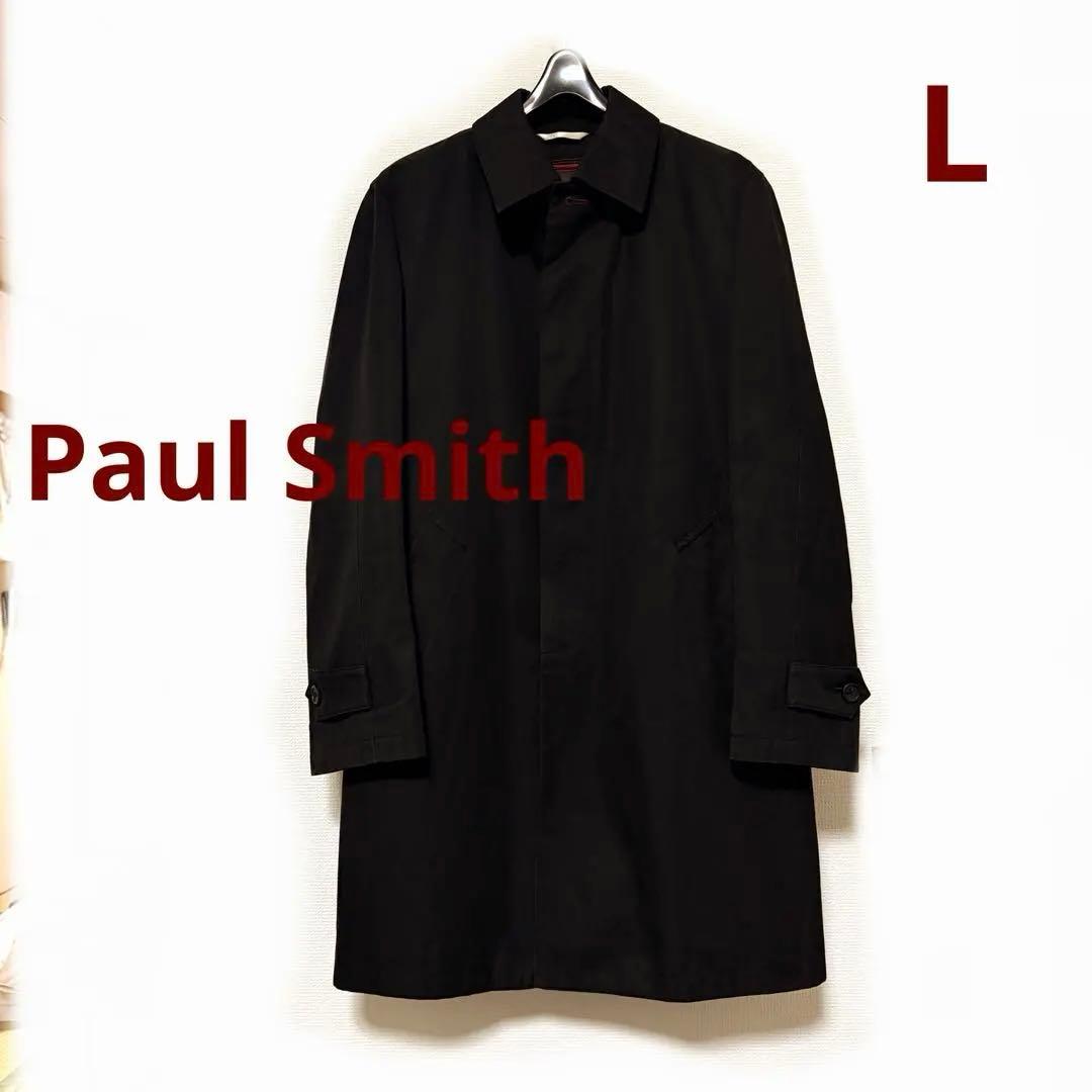 ★美品★Paul Smith ステンカラーコート L ブラック ライナー付