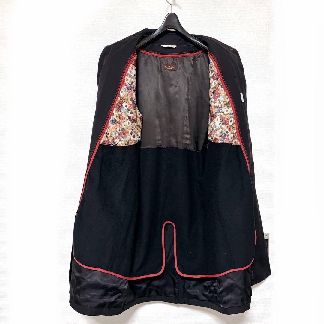 ★美品★Paul Smith ステンカラーコート L ブラック ライナー付