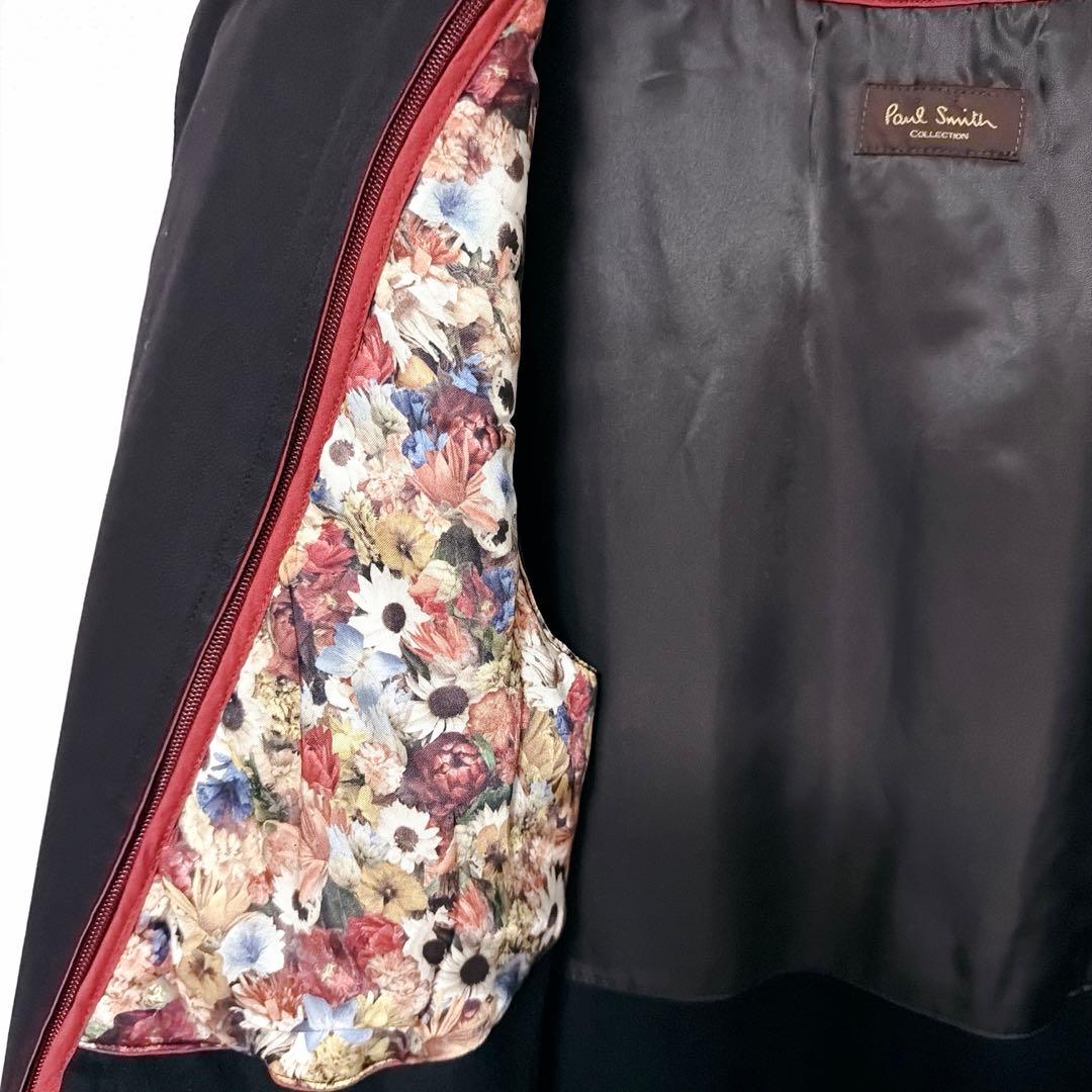 ★美品★Paul Smith ステンカラーコート L ブラック ライナー付