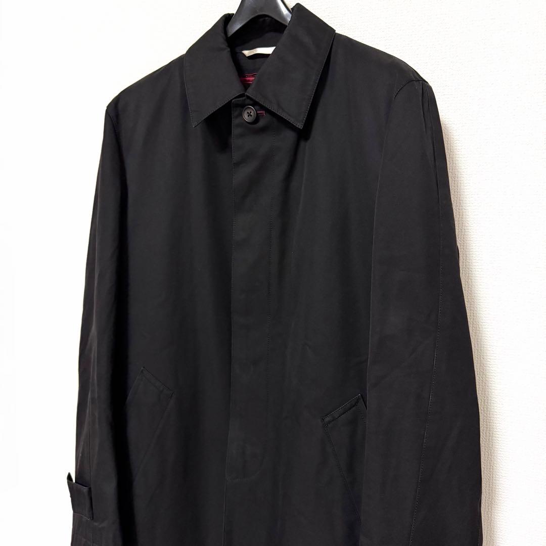 ★美品★Paul Smith ステンカラーコート L ブラック ライナー付