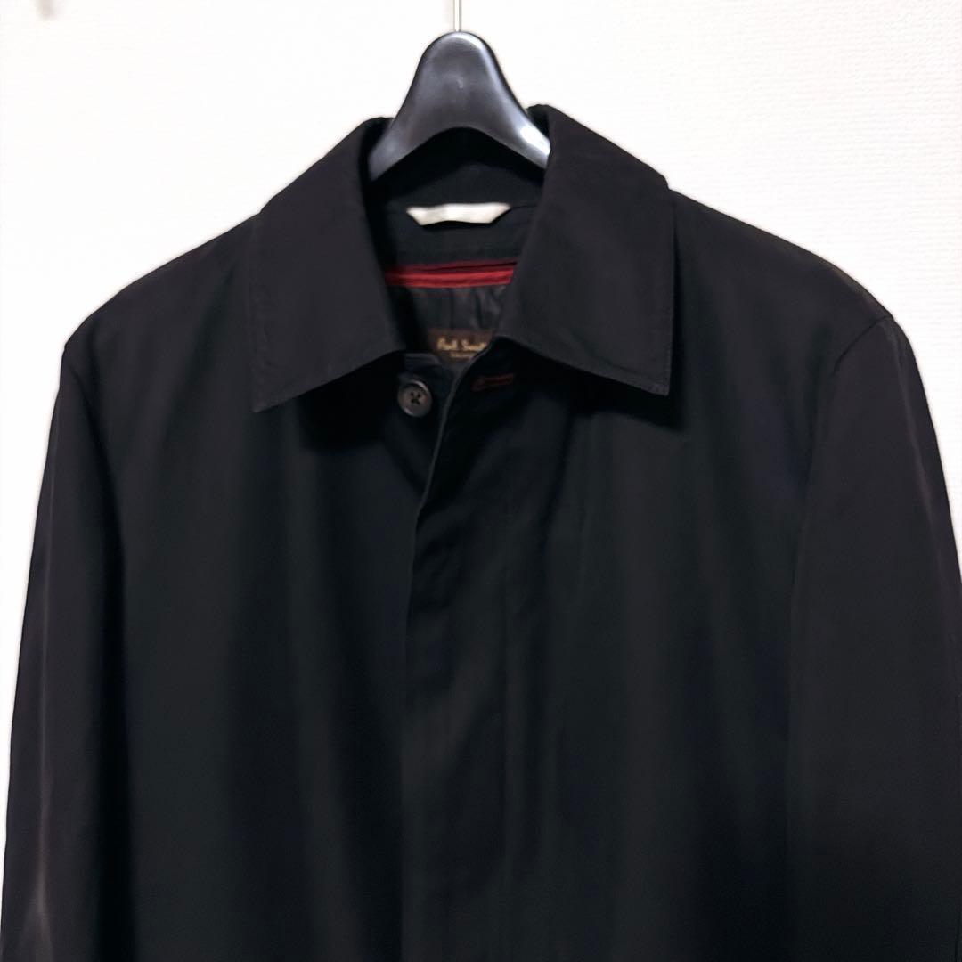 ★美品★Paul Smith ステンカラーコート L ブラック ライナー付