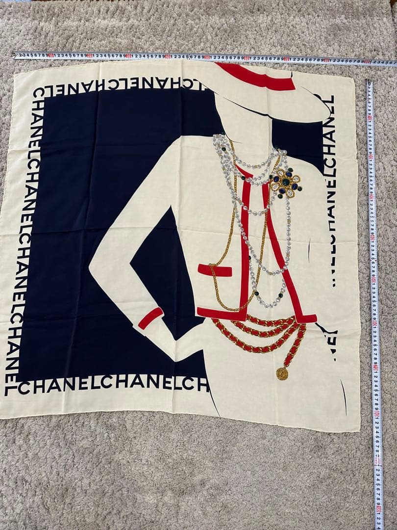 CHANEL ネックレスデザイン スカーフ 90cm