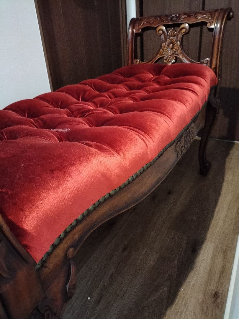 ⭕️tammyです。クラシックスタイル ベルベット ロングベンチ