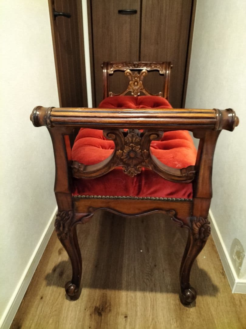 ⭕️tammyです。クラシックスタイル ベルベット ロングベンチ