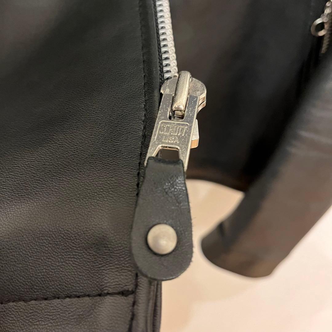 Schott tk.TAKEO KIKUCHI レザージャケットブラック L