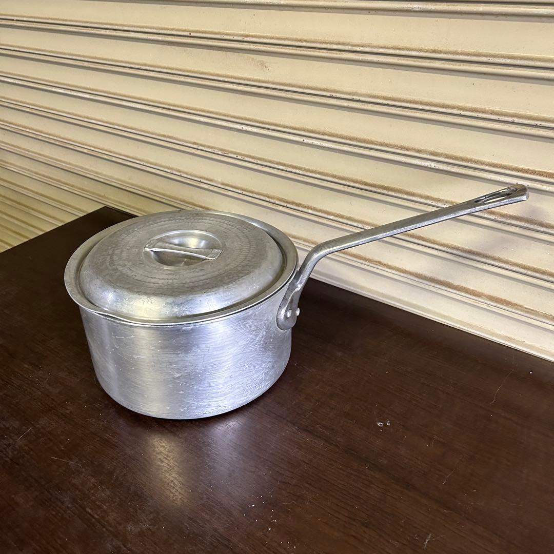 CE255★アルミ製★ 片手鍋 蓋付 直径29㎝ 深型片手鍋 調理小物 311