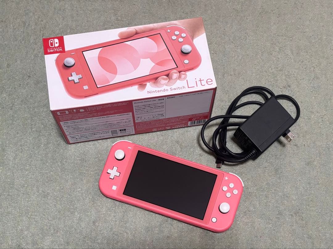 Nintendo Switch Lite ピンク 本体 ACアダプター付き 美品