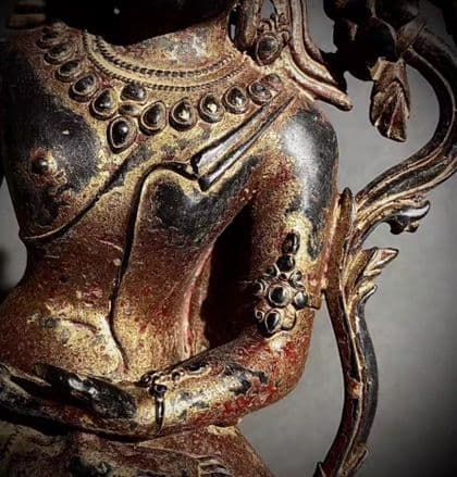 銅器 仏教 菩薩仏像 古美術 コレクション品 銅製 工芸品 彫刻装飾品置物