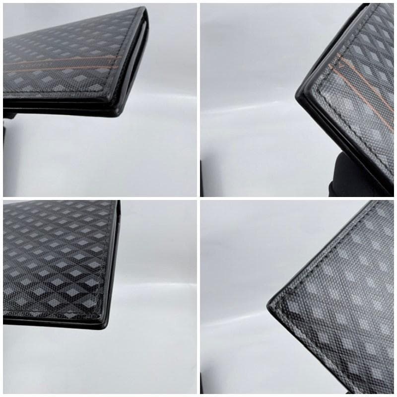 極美品 dunhill エンジンターン　二つ折り財布