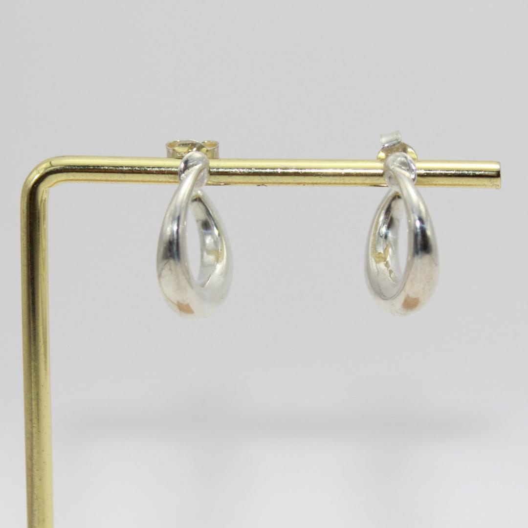 美品 GUCCI グッチ アクセサリー フープ シルバー ピアス イヤリング