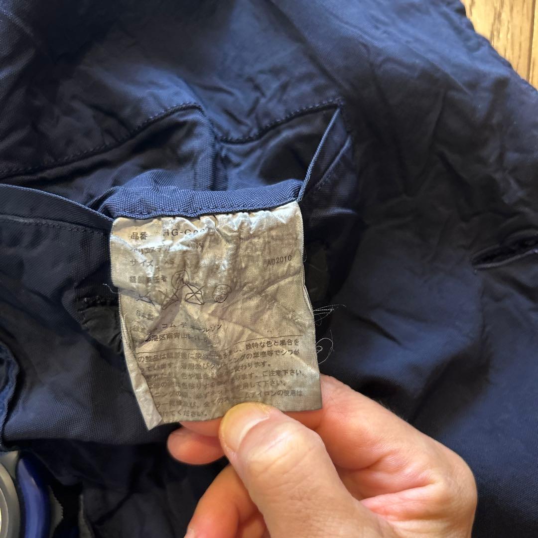 COMME des GARÇONS HOMME トレンチコート　ネイビー