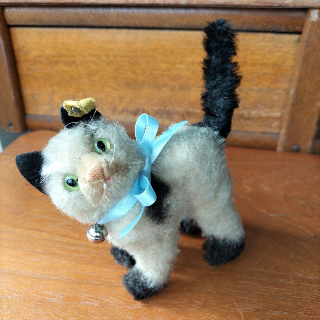 ビンテージ　シュタイフ　Gussy キャット　猫